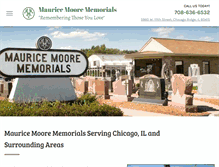 Tablet Screenshot of mauricemoorememorials.com